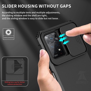 Ốp Điện Thoại Siêu Mỏng Chống Sốc Có Thanh Trượt Bảo Vệ Camera Cho Redmi Note 11 / 11s 11 Pro 4G / 5G / Redmi 10C