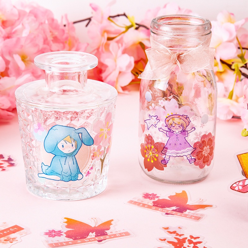 Sticker cute dán sổ dán mũ bảo hiểm điện thoại laptop ly cốc đồ dùng cá nhân set 30 miếng dán HD23-K53