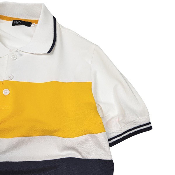 Áo Polo nam ZUTEE phối ngang vải cá sấu Cotton Trắng cổ bẻ xuất xịn, chuẩn form trẻ trung, thanh lịch. Áo POLO SEED | BigBuy360 - bigbuy360.vn