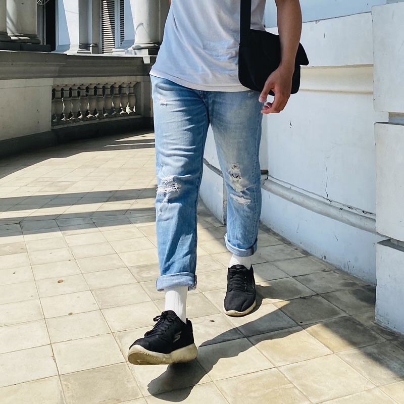 Tất cổ cao BRODY Trắng Ngà Cotton Combed cao cấp Thời trang nam Công sở - MC00679