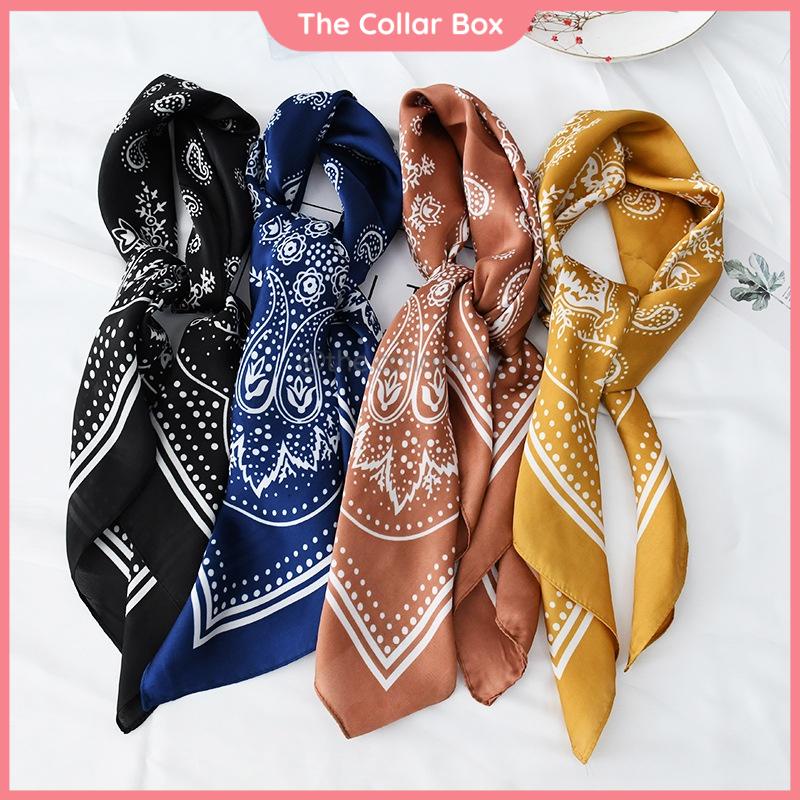 Khăn bandana lụa vuông nam nữ unisex turban hiphop BTS EXO streetwear quấn đầu làm áo thắt nơ 70x70cm - Mã 7015