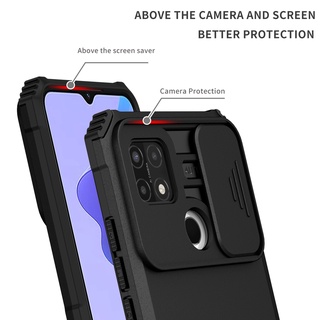 Dành Cho OPPO A15 A15s A92 A72 A52 A53 2020 A32 A3s A5s A12e A12s F9 Ốp Lưng Có Trượt Camera Chân Đế Chống Sốc Bảo Vệ Siêu Mỏng