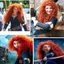 SY3 Pixar Brave Merida Công Chúa Cosplay Tóc Giả Tóc Xoăn Halloween Trang Phục Hóa Trang Hiệu Suất Ảnh Đạo Cụ Lông Tơ Hairpi