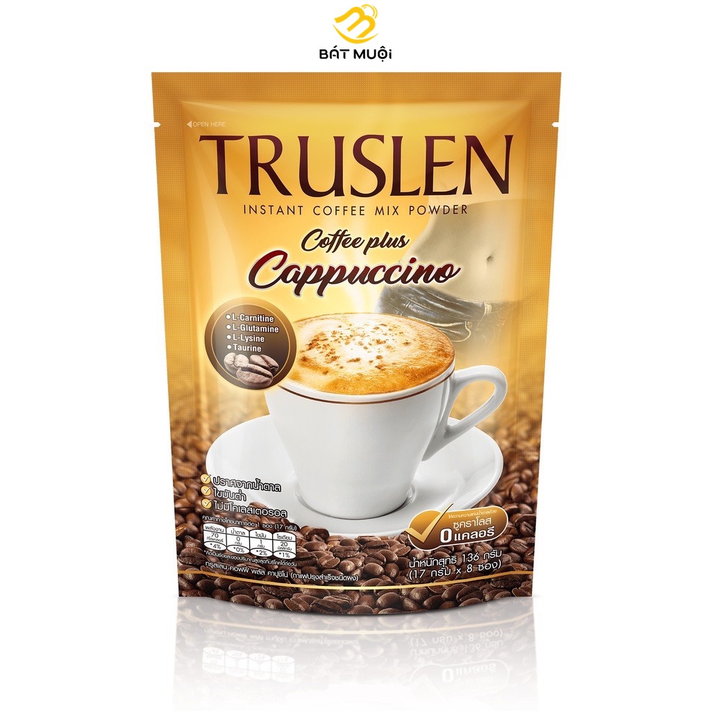 Cà Phê Hòa Tan Coffee Plus Cappuccino Truslen túi 136g | Shopee Việt Nam