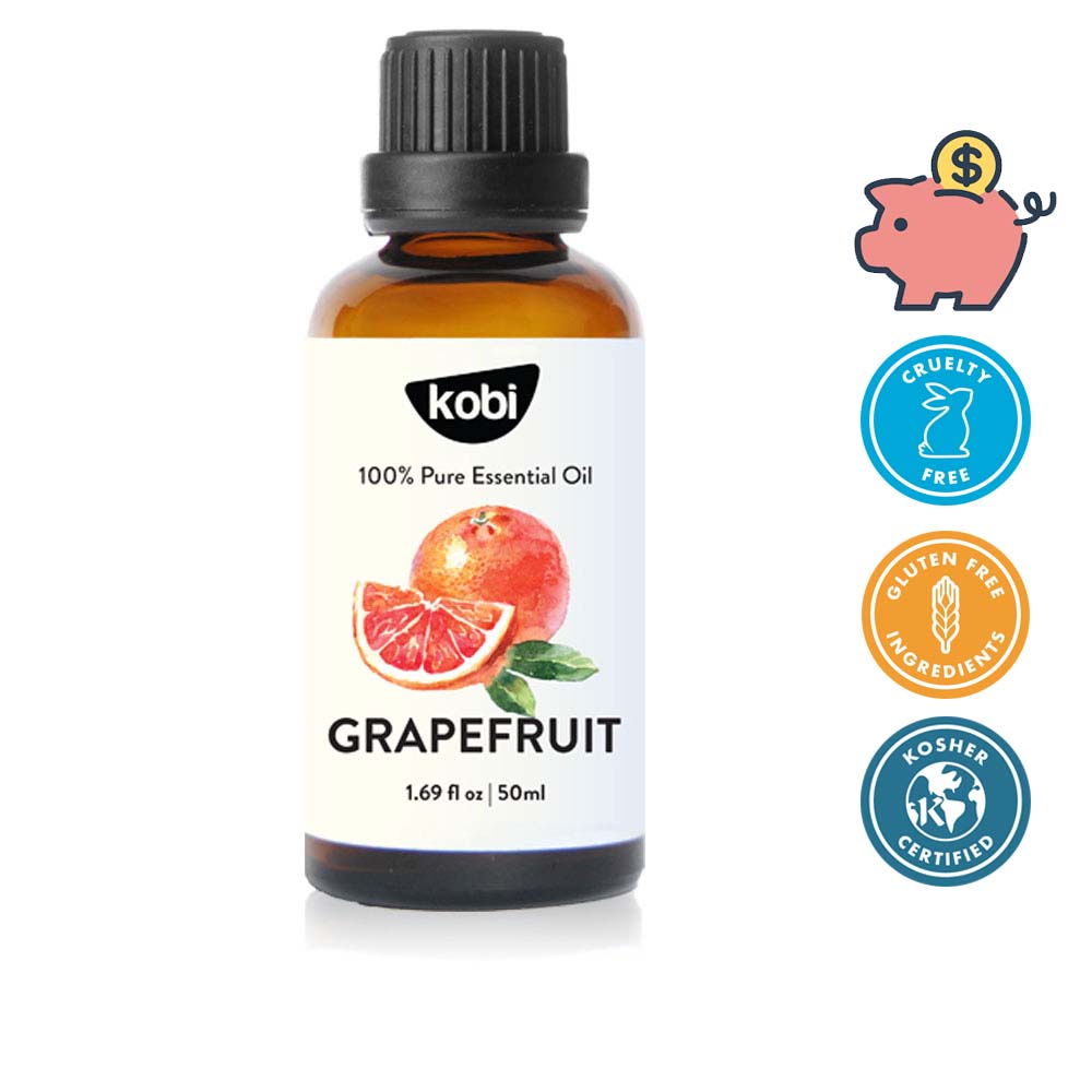 Tinh dầu Bưởi Hồng Kobi Grapefruit essential oil giúp thơm phòng, kích thích mọc tóc hiệu quả - 50ml