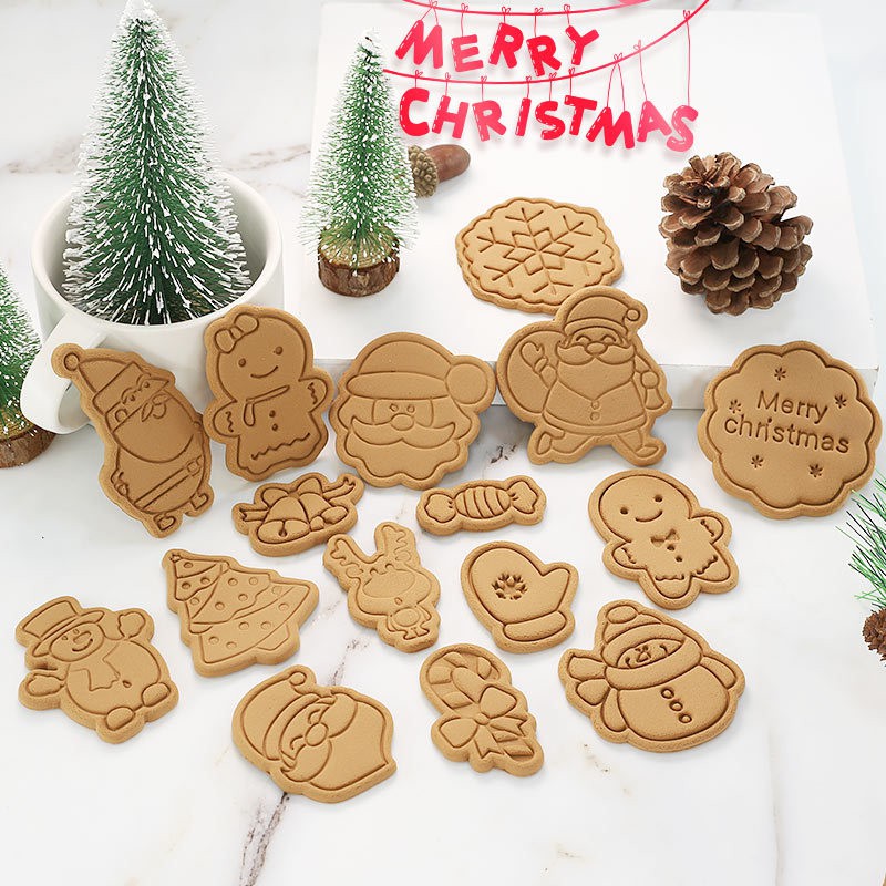Bánh Quy Giáng Sinh Bánh Quy Cắt Khuôn Fondant Bánh Trang Trí Dụng Cụ