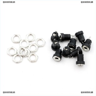 Bộ 10 Giắc Cắm Nguồn Dc 3.5 Mm X 1.35mm