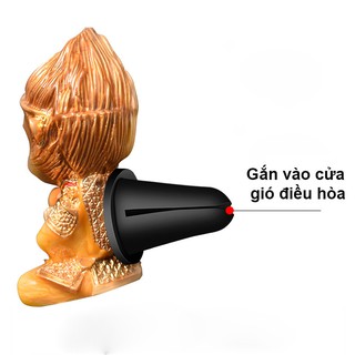 Quạt Sáp Thơm Ô Tô Hình Tôn Ngộ Không – Có Tặng Kèm Sáp Thơm