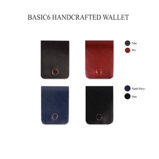 Ví mini da bò HAVIAS ví đứng nắp gập tích hợp nam châm Basic6