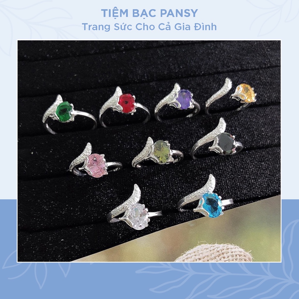 Women's 925 Silver Feng Shui Ring, adjustable by Tiệm bạc Pansy