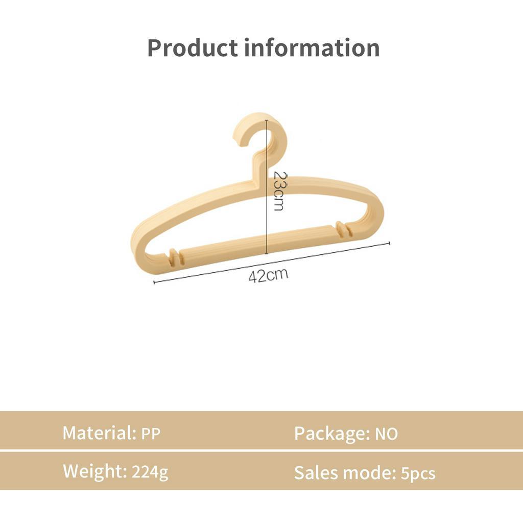 Ảnh Set 5 Móc Nhựa Treo Quần Áo Chống Trượt Tiện Lợi móc quần áo giá treo quần áo cây treo quần áo 2