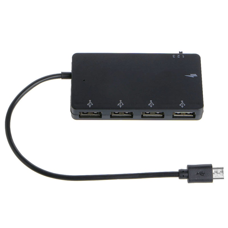 LIDU1 5 trong 1 USB Hub Micro USBOTG 4 cổng Hub Cáp chuyển đổi nguồn hỗ trợ trao đổi nóng