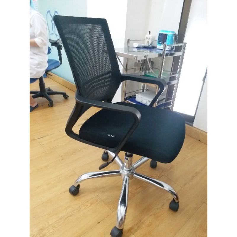 [Bán Chạy] Ghế văn phòng lưng trung sử dụng lưới chịu lực chính hãng Hòa Phát  GL119M