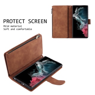 Dành Cho iPhone 11 Pro X XR XS Max 7 8 6 6s Plus SE 2 3 2020 2022 Vỏ Đa Năng Dây Kéo Ví Da PU Flip Cover