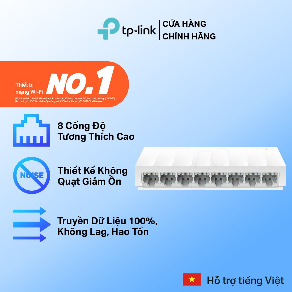 Bộ Chia Mạng Để Bàn TP-Link LS1008 8 Cổng 10/100Mbps