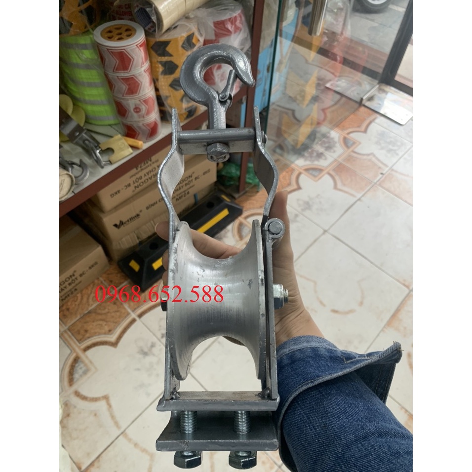 Puly nhôm, buly nhôm, ròng rọc bánh xe nhôm kéo dây điện 150x80 ...