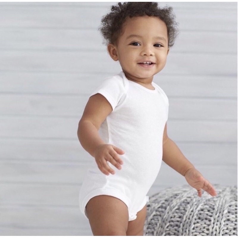 [MD18] Body Suit/ áo liền thân trắng trơn chất liệu cotton xuất dư xịn mềm mịn cho bé yêu
