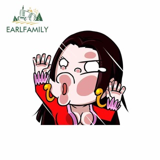 EARLFAMILY 13cm Anime Xe Dán Cho One Piece Hitting Kính Vinyl Decal Chống Thấm Nước JDM VAN Cửa Sổ Máy Tính Ô Tô Bọc