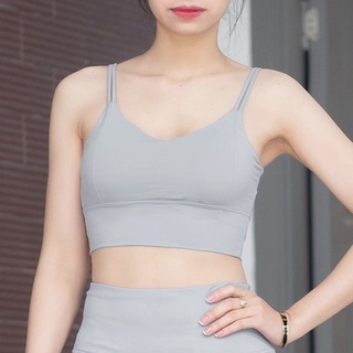 Áo bra thể thao Gladimax Four-Strings Cổ Tim chất thun cotton mềm mịn, có sẵn đệm mút rời nâng đỡ