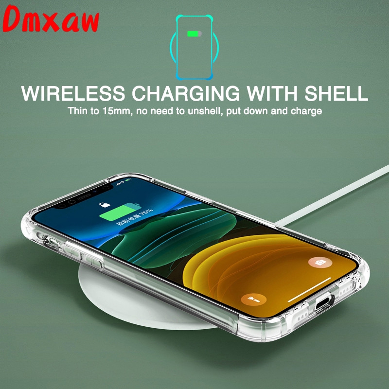 Ốp Điện Thoại Mềm Trong Suốt Chống Sốc Cho iPhone 13 12 Pro Max 12 13 Mini 11 Pro Xs