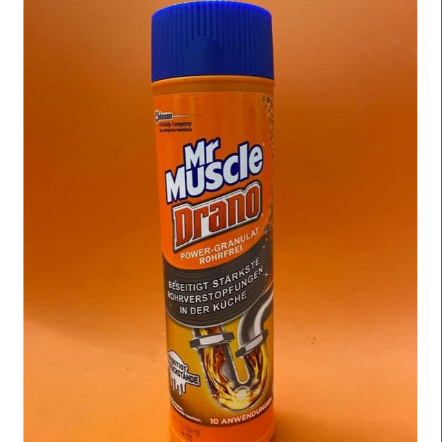 Bột thông tắc và vệ sinh đường ống, bồn cầu, chậu rửa Mr Muscle Drano