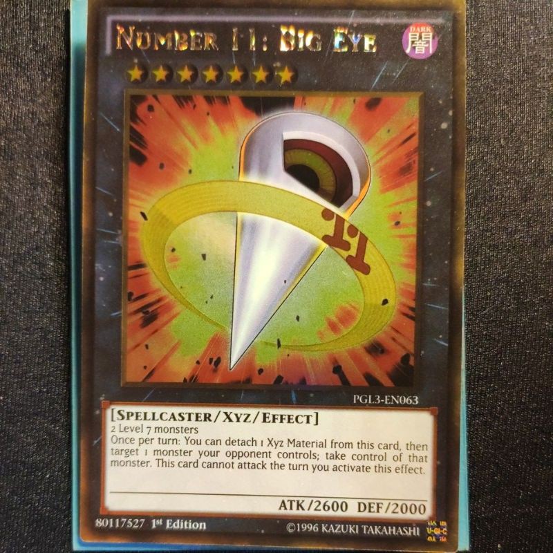 Th bi Yugioh: Number 11: Big Eye - PGL3-EN063 - Gold rare | Shopee Vit  Nam