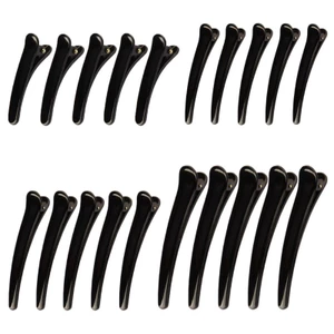 Yoo 1Pc Nữ Bé Gái Nhựa Đen Đơn Prong Kẹp Tóc Chuyên Nghiệp Làm Tóc S