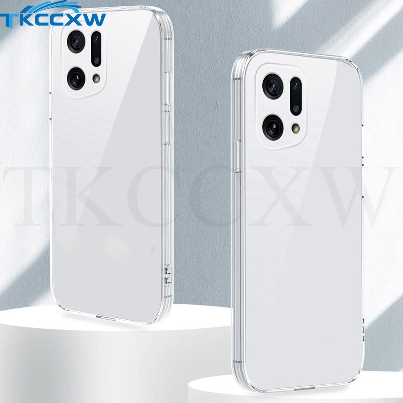 Ốp Điện Thoại Silicon Trong Suốt Hình Vuông Cho OPPO F11 F19 Pro+ F19S F1S F5 Youth F15 Find X5 X3 Pro X5 X3 X2 Lite X2 X3 Neo
