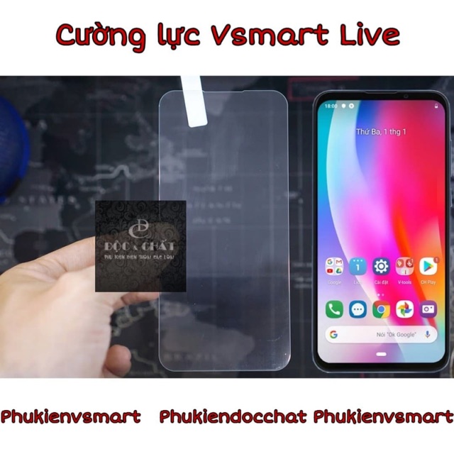 Kính cường lực trong suốt Vsmart Live