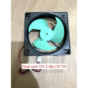 Quạt tủ lạnh xanh 12V 2 dây (12*12)