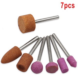 7 Cái / bộ Đường Kính Chân 3 Mm Mài Mòn Đá Mài Đầu Bánh Xe Cho Dremel Dụng Cụ Xoay Phụ Kiện