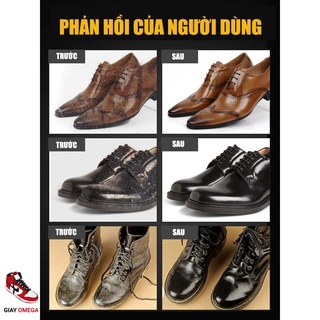 Xi đánh giày da LIQUID SHOE POLISH đa năng 75ml da đen trắng nâu - GiayOmega