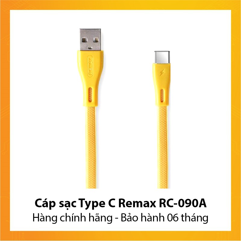 Cáp sạc Type C Remax RC-090A - Hàng chính hãng - Bảo hành 6 tháng ...
