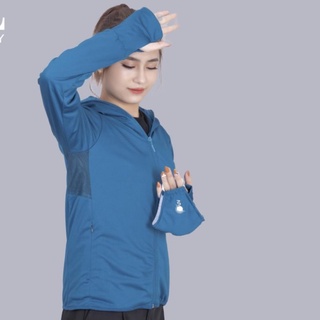 Áo chống nắng nữ, áo khoác chống nắng nữ 2 lớp chống tia UV thời trang cao cấp có khẩu trang đi kèm