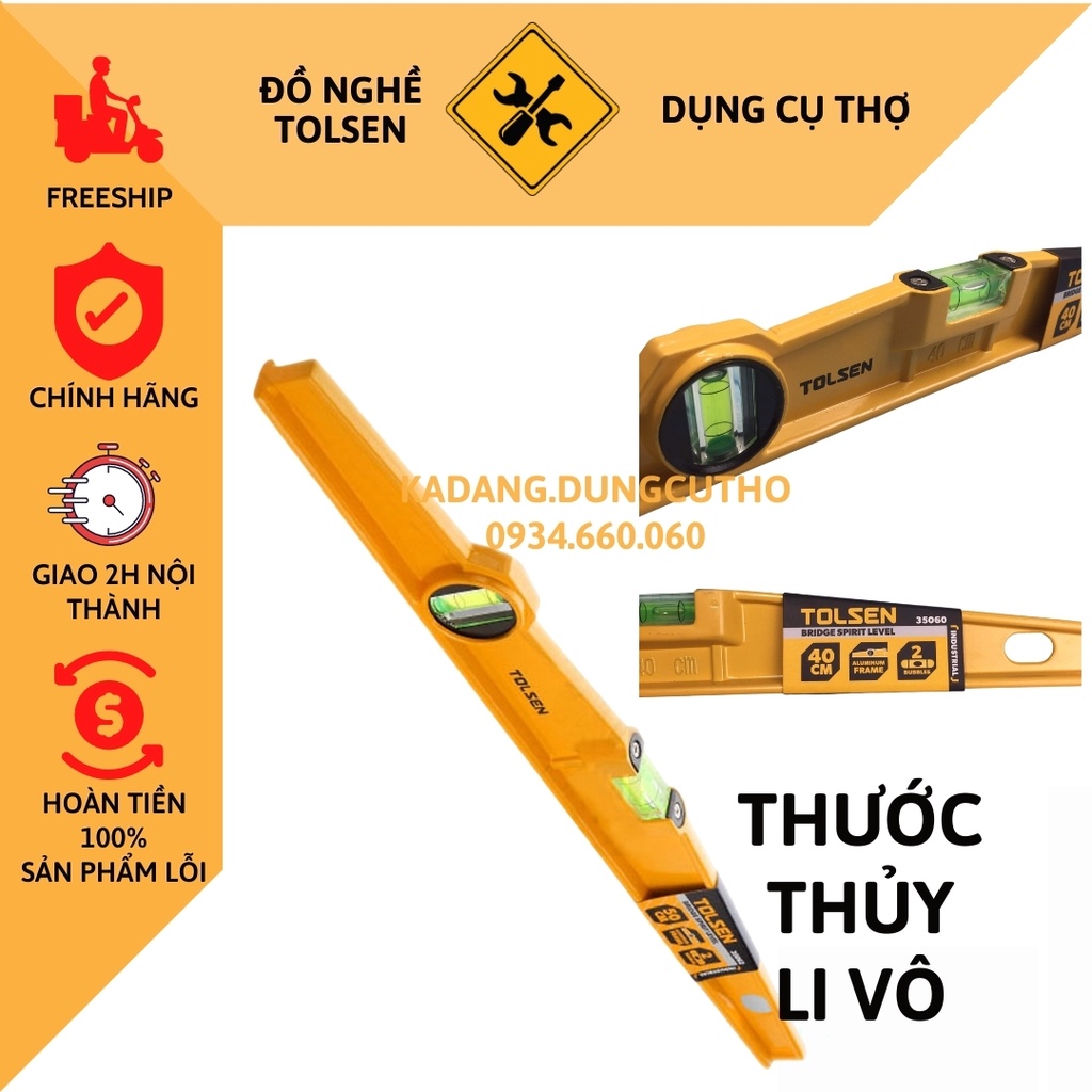 thước cân bằng thủy/ thước li vô/ ( không từ ) (cn) tolsen 35060/ 35061 ...