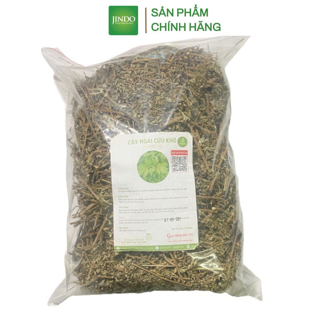 Ngải cứu khô thượng hạng JINDO 1kg giúp hỗ trợ kinh nguyệt không đều, đau bụng