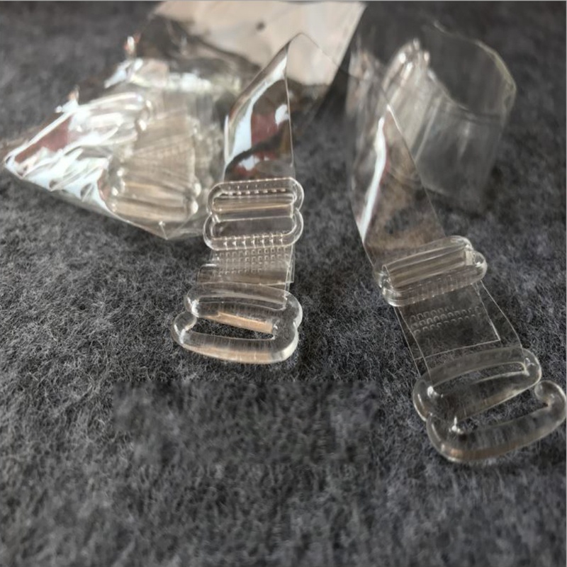Ff Silicone Slip Women Bra Straps Vô hình Khóa trong suốt Dây đeo áo ngực trong suốt