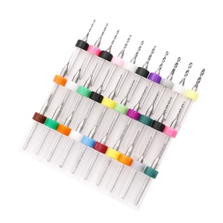 Set 10 Mũi Khoan Xoắn CNC PCB 0.1-3.0mm