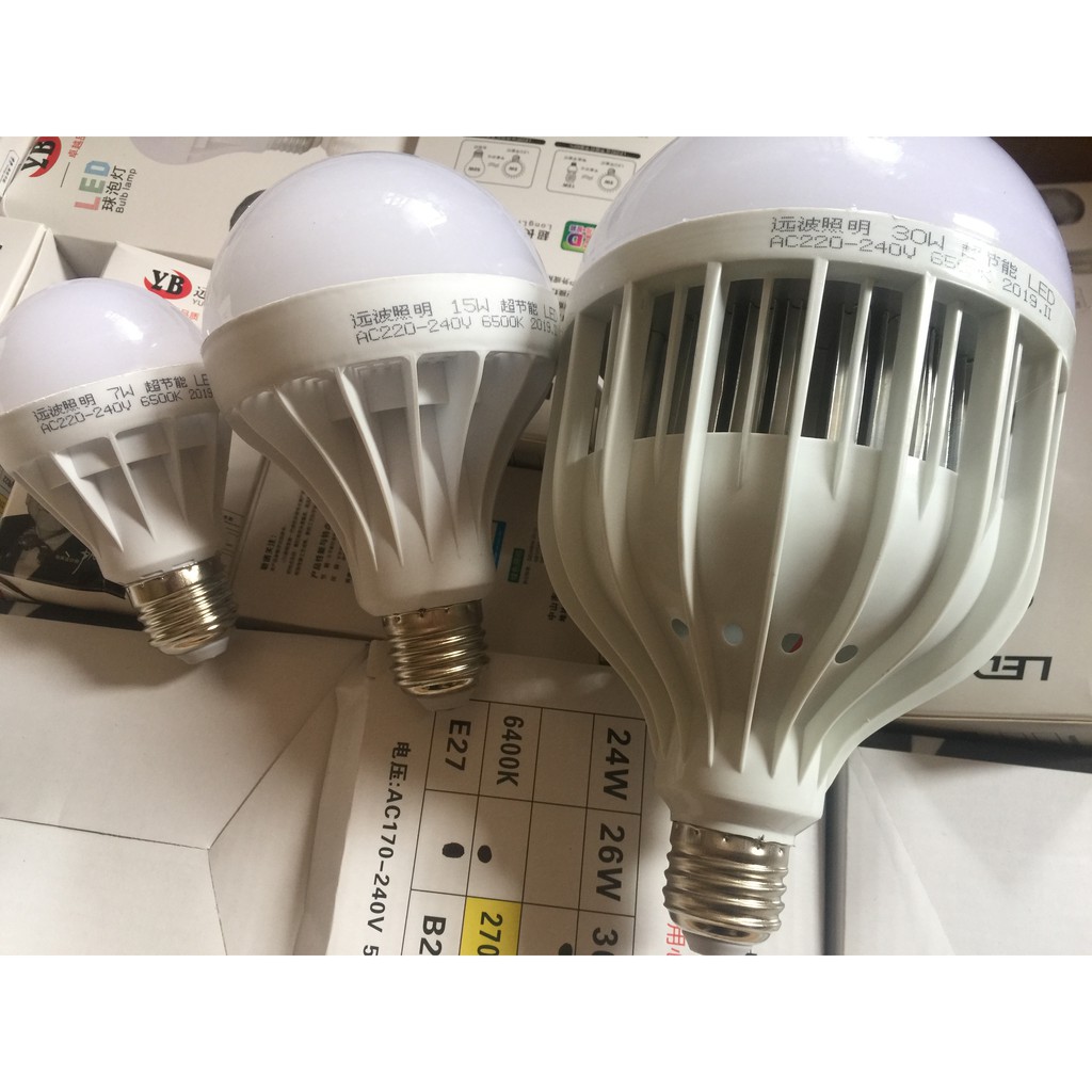 bóng đèn led 220v 12w-50w-60W chân E27 siêu rẻ và tiết kiệm điện năng
