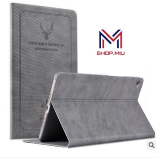 Bao da vân vải kaki Xiaomi Mipad 4 / Mipad 5 / Mi pad 5 pro họa tiết hươu nai