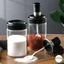 Lọ đựng gia vị có thìa, hủ đựng gia vị bằng thủy tinh cao cấp kèm muỗng chống côn trùng