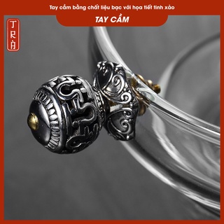 Lọc trà thủy tinh có nút bạc, hàng cao cấp, thủy tinh chịu nhiệt dày