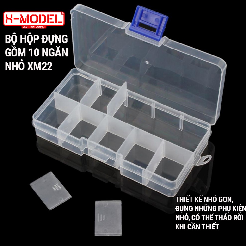 Ảnh Hộp đựng linh kiện cho Gundam có thể tháo rời để tăng không gian sử dụng cho các part lớn XMODEL 3