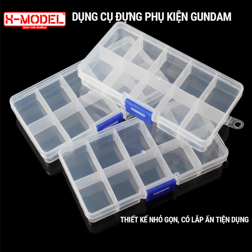Ảnh Hộp đựng linh kiện cho Gundam có thể tháo rời để tăng không gian sử dụng cho các part lớn XMODEL 2