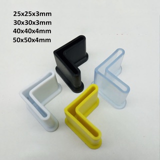4 Tam Giác Sắt Chân Nắp Góc Hình Chữ L Chân Ống Đầu Nắp Nắp Cao Su Đen / Trắng / Vàng / Trong Suốt