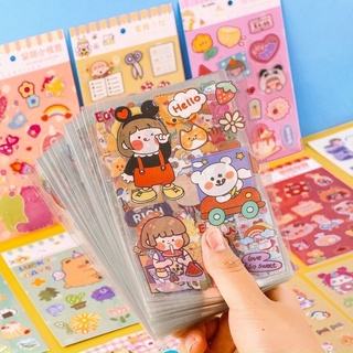 Sticker 6 tấm trong suốt