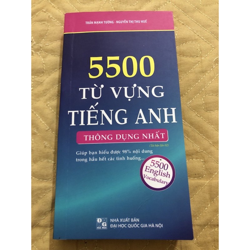 Ảnh Sách 5500 Từ vựng tiếng anh thông dụng nhất ( Tái bản lần 2) 2
