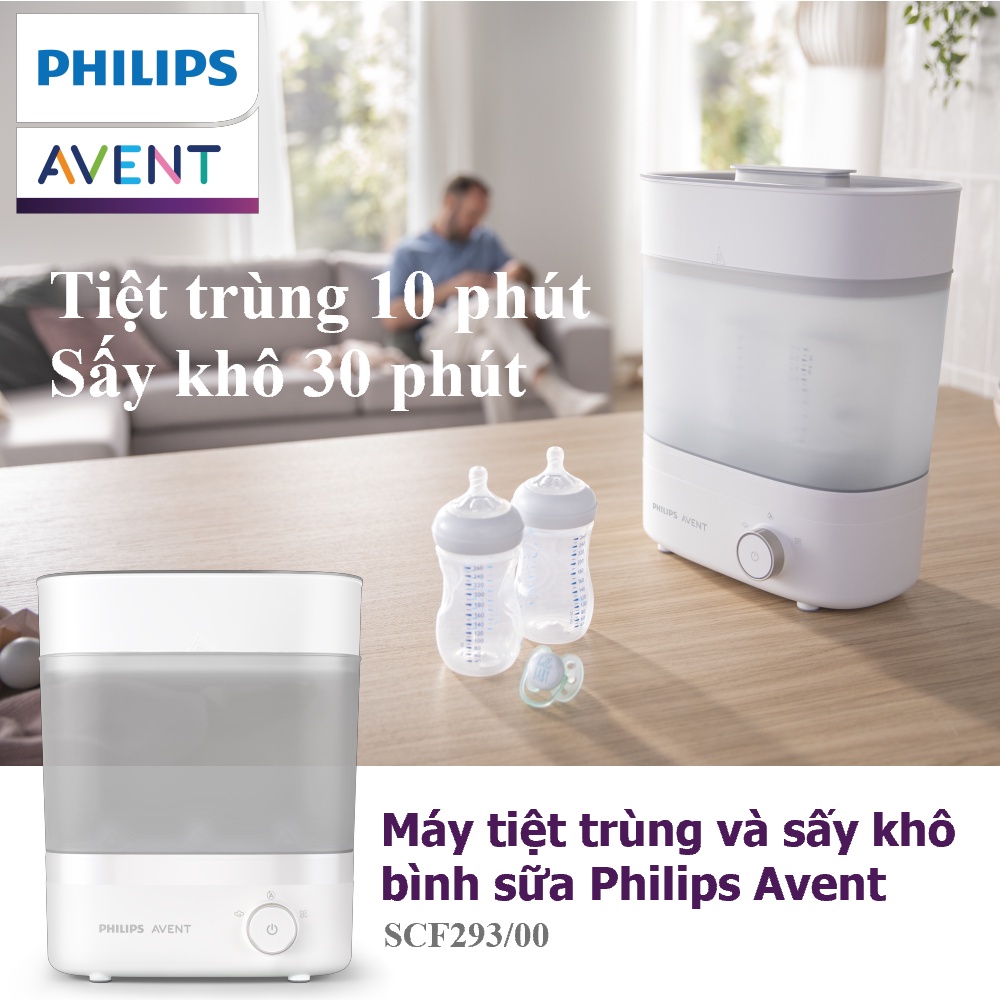 Mô tả Philips Avent máy tiệt trùng & sấy khô bình sữa SCF293/00 - 1