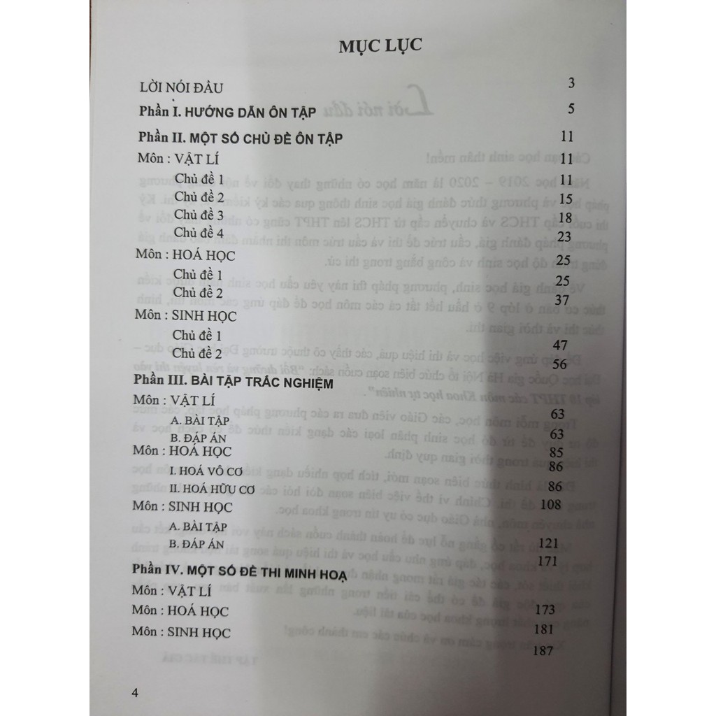 Ảnh Sách - Bồi dưỡng và luyện thi vào lớp 10 trung học phổ thông các môn Khoa Học Tự Nhiên 2