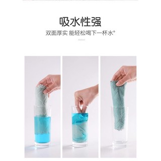 [COMBO 10] Khăn lau đa năng bếp, bát đĩa, cốc chén thấm nước chống dính dầu mỡ hai mặt giá rẻ Kích thước 25 x 12cm